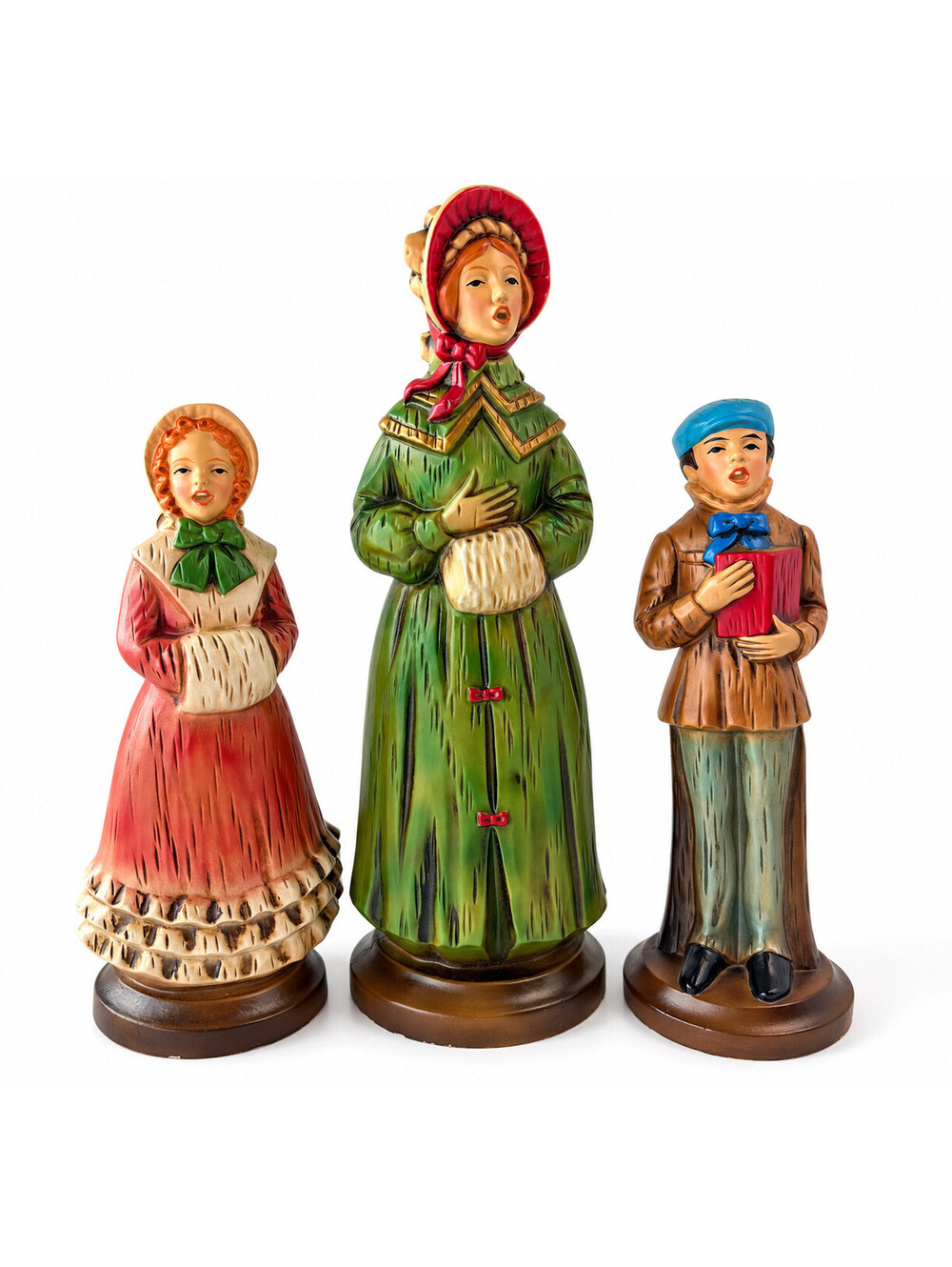 Vintage Japan Christmas Carolers Figurines Set of 3 Victorian Holiday Decor